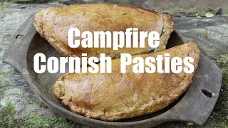 Campfire Cooking  Cornish Pasties Baked in a Reflector Oven [upl. by Nanette706]