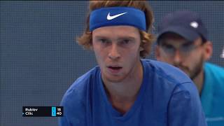 VTB Kremlin Cup 2019 — A Rublev vs M Cilic [upl. by Carbone]