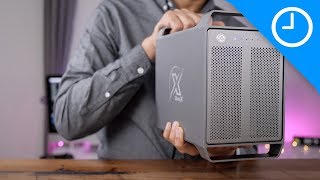 Handson Akitio Thunder3 Quad X  Thunderbolt 3 storage with classic Mac Pro design 9to5Mac [upl. by Serdna591]