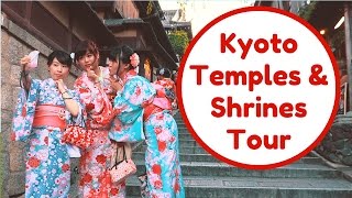 KYOTO TEMPLES AND SHRINES WALKING TOUR  Gion and Higashiyama [upl. by Euginomod492]