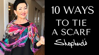 10 Ways To Tie A Scarf [upl. by Eiramenna]