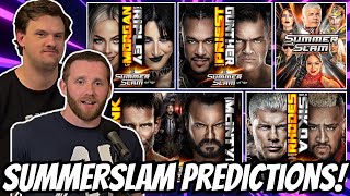 WWE SUMMERSLAM PREDICTIONS [upl. by Yatnohs66]