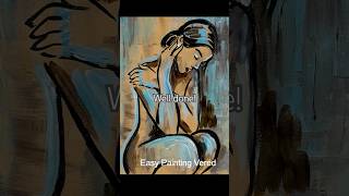 abstract figurative painting howtopaint paintingtutorial shorts [upl. by Richel]