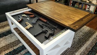 Build Your Own Concealment Coffee Table  A Step by Step Guide [upl. by Laved]