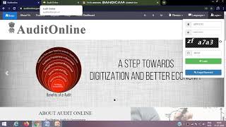AuditOnline Reset Password and Updattion of Profile by Auditors [upl. by Block558]