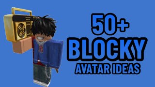 50 ROBLOX BLOCKY AVATAR IDEAS  BLOCKY AVATAR IDEAS  ROBLOX BOY OUTFITS [upl. by Akemehs]