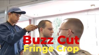 Buzz Cut Fringe Crop Haircut [upl. by Annahahs]