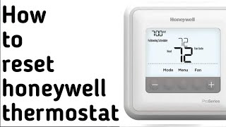 How to reset honeywell thermostat  Reset honeywell thermostat  Reset honeywell thermostat easily [upl. by Lovel466]