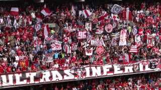 RSCL  Courtrai 010913 tifo Ultras Inferno [upl. by Missi]