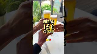 Une bière à 15 € à Lisbonne  🍻🇵🇹 lisbonne portugal verre bière [upl. by Antoinetta]