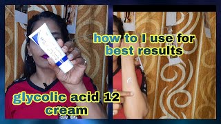 underarm cream  glycolic acid 12 cream review after using 2 months how to i use for batter result [upl. by Eimia]