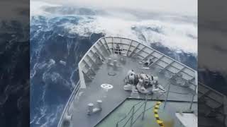 Horrible but Amazing footage of Storm in Atlantic ocean 2017 [upl. by Aronoel]