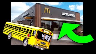 Bus Vlog  Taking my SCHOOL BUS to MCDONALDS [upl. by Assed]