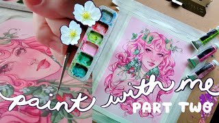 paint with me 🍓  qampa part two [upl. by Alicirp]