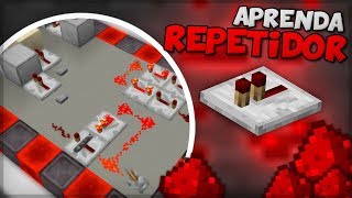 ✔ TUDO SOBRE REPETIDORES  Aprenda Redstone 02  MINECRAFT [upl. by Norrie786]