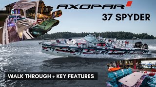 NEW Axopar 37 Spyder Walkthrough  Revolutionary key features [upl. by Uohk649]