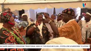 ENSTOOLMENT OF NII SHIPPI AKOTIA V FOR KPONE TRADITIONAL AREA BY THE KOJO WE CLAN [upl. by Enirhtak326]