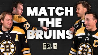 Bruins Compete In Ultimate Teammate Trivia Challenge  Match the Bruins Ep 1 [upl. by Gimpel]