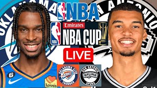 LIVE OKLAHOMA CITY THUNDER vs SAN ANTONIO SPURS  NBA  PLAY BY PLAY  SCOREBOARD [upl. by Auvil]