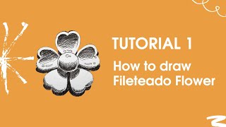 FILETEADO TUTORIAL 1  learn how to draw fileteado flower [upl. by Meesak]