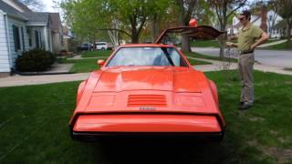 1975 Bricklin SV1 Remote Control Air Operated Gullwing Door Demonstration [upl. by Anitnerolf121]