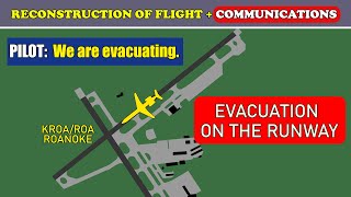 REJECTED TAKEOFF and EVACUATION  Piedmont Embraer ERJ145  Roanoke airport [upl. by Lemire]