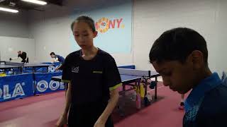 Elite TTC Goldenway Individual League  Div A  Wendy Liu 869 vs Henry Li 806  30 [upl. by Trager]