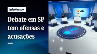 Cadeirada de Datena e ofensas a Nunes marcaram debate [upl. by Eintirb]