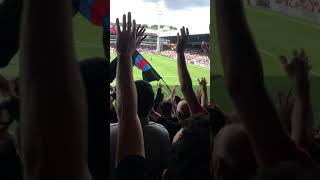 Holmesdale fanatics sing  We love you chant by Crystal Palace fans [upl. by Pengelly]