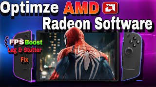 Optimize AMD Radeon Software Setting For Gaming amp Performance Lenovo Legion Go amp Rog Ally [upl. by Joli626]