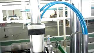 full automatic High Speed Turntable Seaming Oil Filter Making Machine  45cans ⁄ min [upl. by Battista]