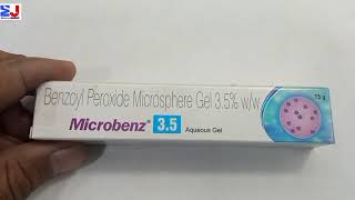 Microbenz 35 Aqueous Gel  Benzoyl Peroxide Microsphere Gel  Microbenz Gel uses benefit Hindi [upl. by Letnuahc]