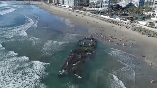 Sunken gambling ship reappears 80 years later off Coronado [upl. by Ojibbob802]