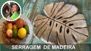 DIY  COMO FAZER UMA FRUTEIRA EM FORMATO DE FOLHA COM SERRAGEM DE MADEIRA [upl. by Radu749]