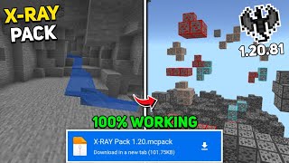 XRAY PACK FOR MINECRAFT PE 12081  New Xray Mod For MCPE 12081 [upl. by Neyrb]