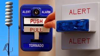 TornadoFire Alarms doing Alternate Wail  Wheelock amp FireLite System Test 22 [upl. by Graniah]