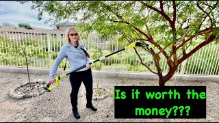 Ryobi ONE 18V Cordless Pole Saw worth it [upl. by Brooking]