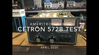 Ameritron AL811  Testing Cetron 572B tubes [upl. by Garlan]