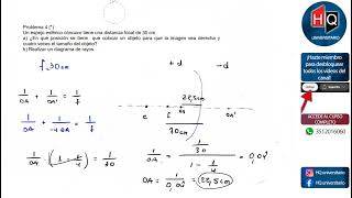 OPTICA  EJERCICIO 04  FISICA 1  FCEFYN [upl. by Haig]