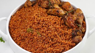 How to cook Jollof rice for beginners Make Nigerian party Jollof at home  SHOP AND COOK WITH ME [upl. by Franklyn]