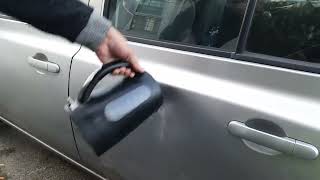 Car Dent Repair With Hot Water And Toilet Plunger DIY how to car denting puller car dent repair [upl. by Hamnet845]