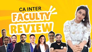 Best Faculty For CA Inter  1 teacher as per CA Rankholders  CA Inter Best Faculty [upl. by Joela]