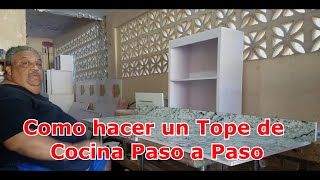 Como hacer un Tope de Cocina en PVC  Paso a Paso [upl. by Lahpos267]