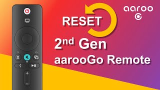 5 aarooGo 2nd Gen Remote Reset the Remote [upl. by Yllah]