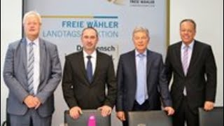 Pressekonferenz der Freien Wähler Landtagsfraktion zur quotStrebsquot [upl. by Attenyt654]