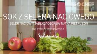 Szybki przepis na sok z selera naciowego z BioChef Whole Slow Juicer wyciskarka soku [upl. by Zug]