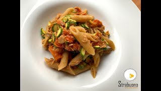 Porta un pranzo sano al lavoro Pasta integrale con sgombro pomodorini e zucchine mignon [upl. by Howard]