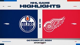 NHL Highlights  Oilers vs Red Wings  October 27 2024 [upl. by Chainey]