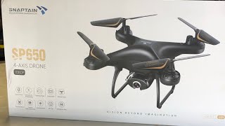 Snaptain SP650 1080p Camera Drone  Unboxing and First Look [upl. by Alessig800]