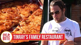 Barstool Pizza Review  Tinrays Family Restaurant Brockton MA presented by BODYARMOR [upl. by Isle]